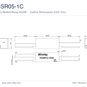 HGSR05-1C Mercury Wetted Reed Relay