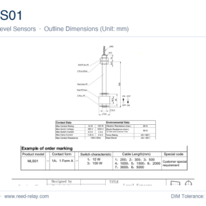 MLS01 Float Level Sensor