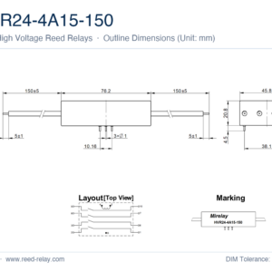 HVR24-4A15-150 High Voltage Reed Relay