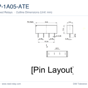 SIP-1A05-ATE High Voltage Reed Relay