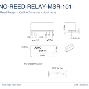 JUNO-REED-RELAY-MSR-101 Reed Relay