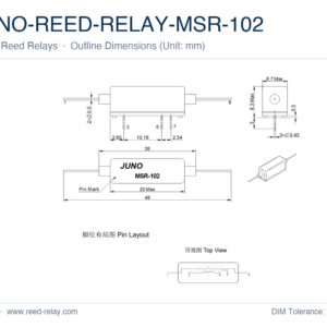 JUNO-REED-RELAY-MSR-102 Reed Relay