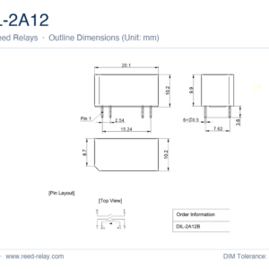 DIL-2A12 High Voltage Reed Relay