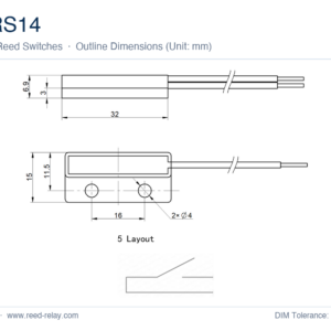 MRS14 Reed Proximity Switch
