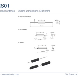 MRS01 Molded Reed Switch