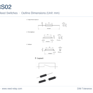 MRS02 Molded Reed Switch