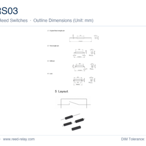 MRS03 Molded Reed Switch