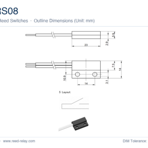 MRS08 Reed Proximity Switch