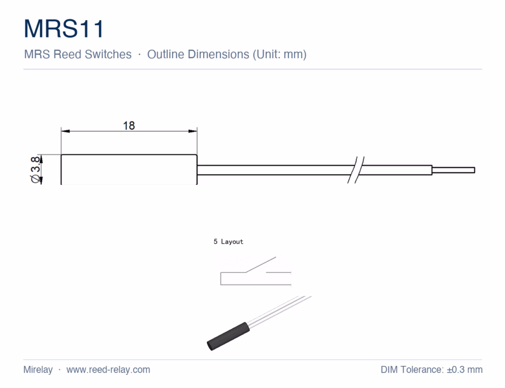 MRS11 Reed Proximity Switch