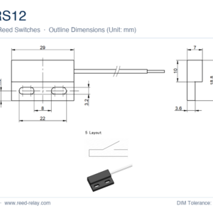 MRS12 Reed Proximity Switch