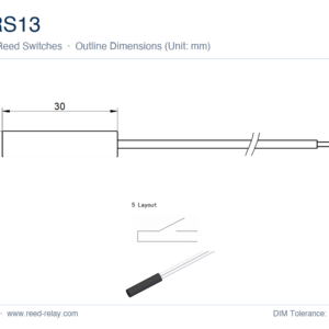 MRS13 Reed Proximity Switch