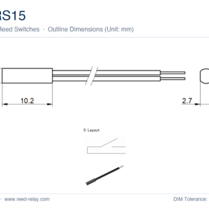 MRS15 Reed Proximity Switch