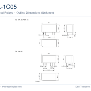 DIL-1C05 High Voltage Reed Relay