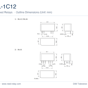 DIL-1C12 High Voltage Reed Relay