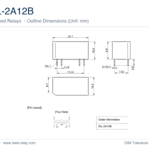DIL-2A12B High Voltage Reed Relay