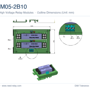 HRM05-2B10 High Voltage Reed Relay Module