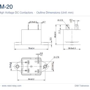 ESM-20 High Voltage DC Contactor