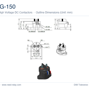 EVG-150 High Voltage DC Contactor