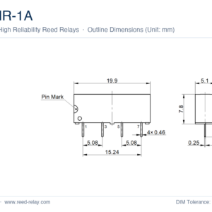 NMR-1A High Reliability Reed Relay