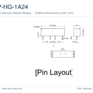 SIP-HG-1A24 Mercury Wetted Reed Relay