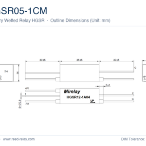 HGSR05-1CM Mercury Wetted Reed Relay