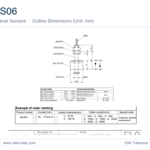 MLS06 Level Sensor