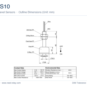 MLS10 Level Sensor