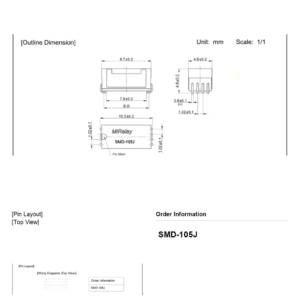 SMD-105J SMD Reed Relay