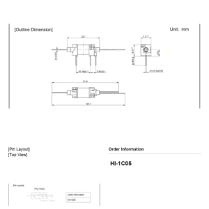 HI-1C05 High Insulation Reed Relay